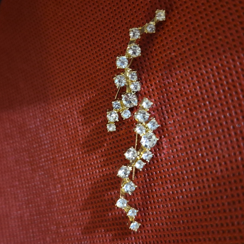Baublebar Farah Rhinestone Gold Tone Climber Crawler Cluster Earrings